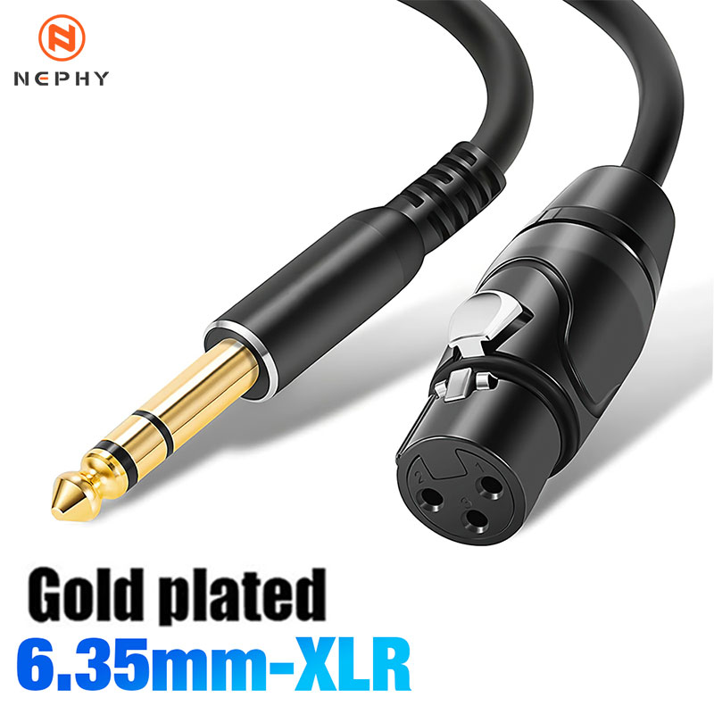Xlr To 6.35Mm Balanced Audio Cable Patch - Kabel audio HiFi Jack 6.35mm do