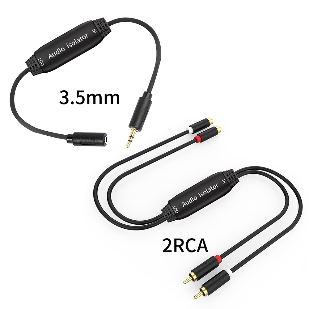 Audio Ground Loop Isolator 3.5Mm Rca - Izolator szumów z pętli uziemiającej AUX