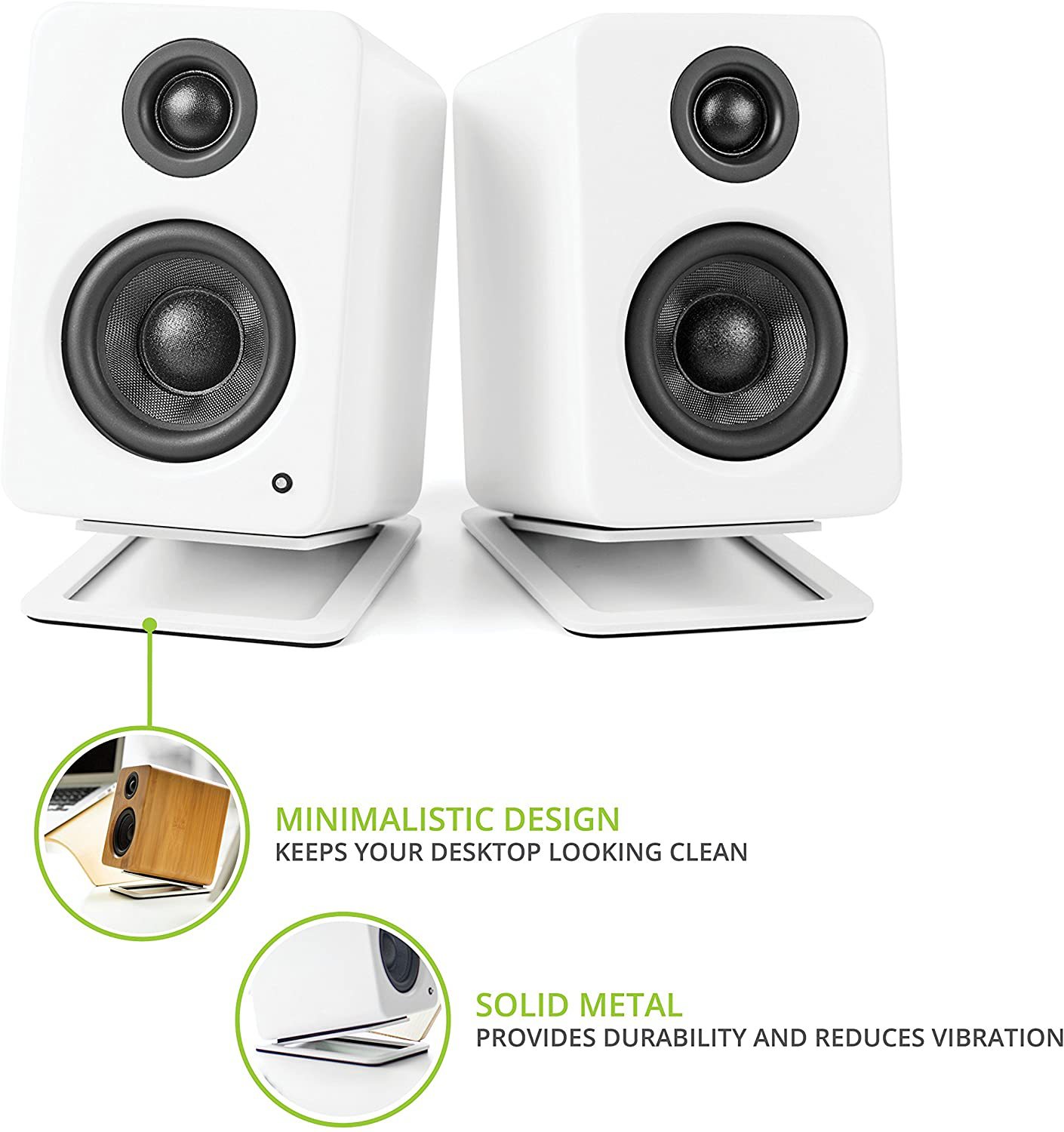 Studio Monitor Speaker Stands Desktop - Łatwe statywy głośnikowe Małe metalowe statywy