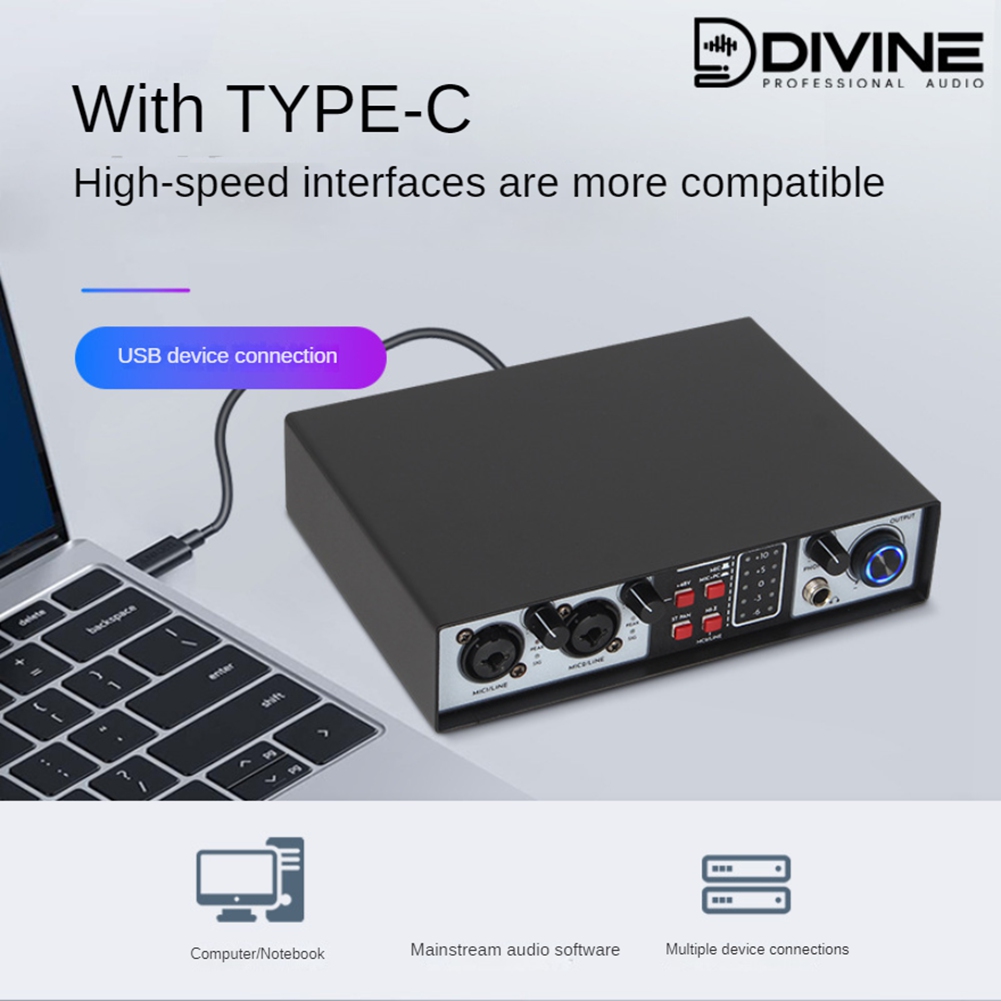 B68C 2 Wejścia 2 Wyjścia Inter – Studio Audio Interface With 48V Phantom recenzja i cena