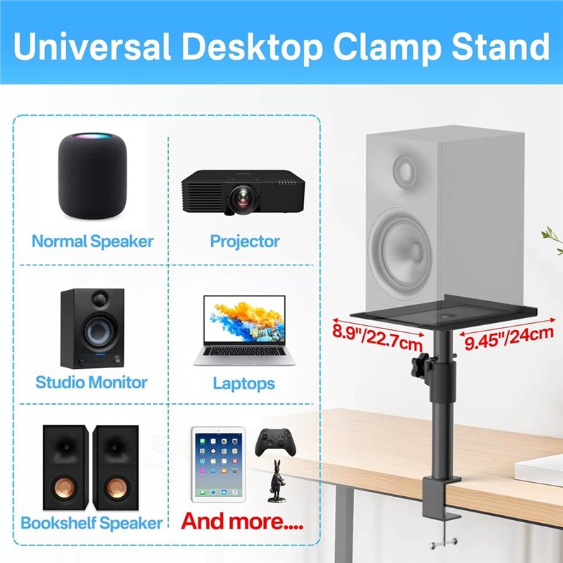 Stojak na głośniki z mocowanie – Studio Monitor Speaker Stands Desktop recenzja i cena