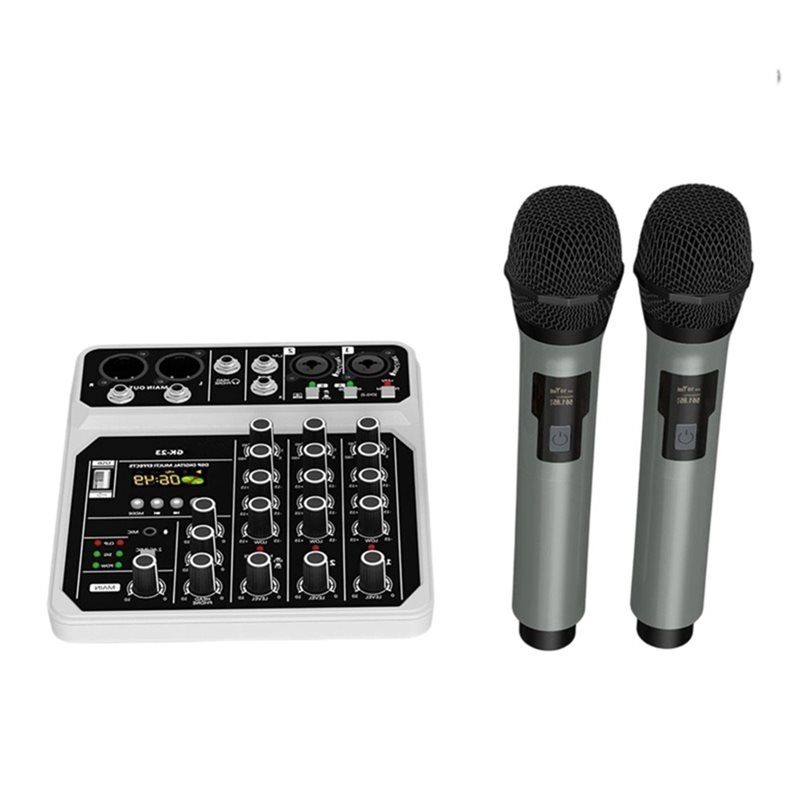 Mikrofon bezprzewodowy T23C, 4 – Audio Mixer 4 Channel Usb Bluetooth Pc recenzja i cena