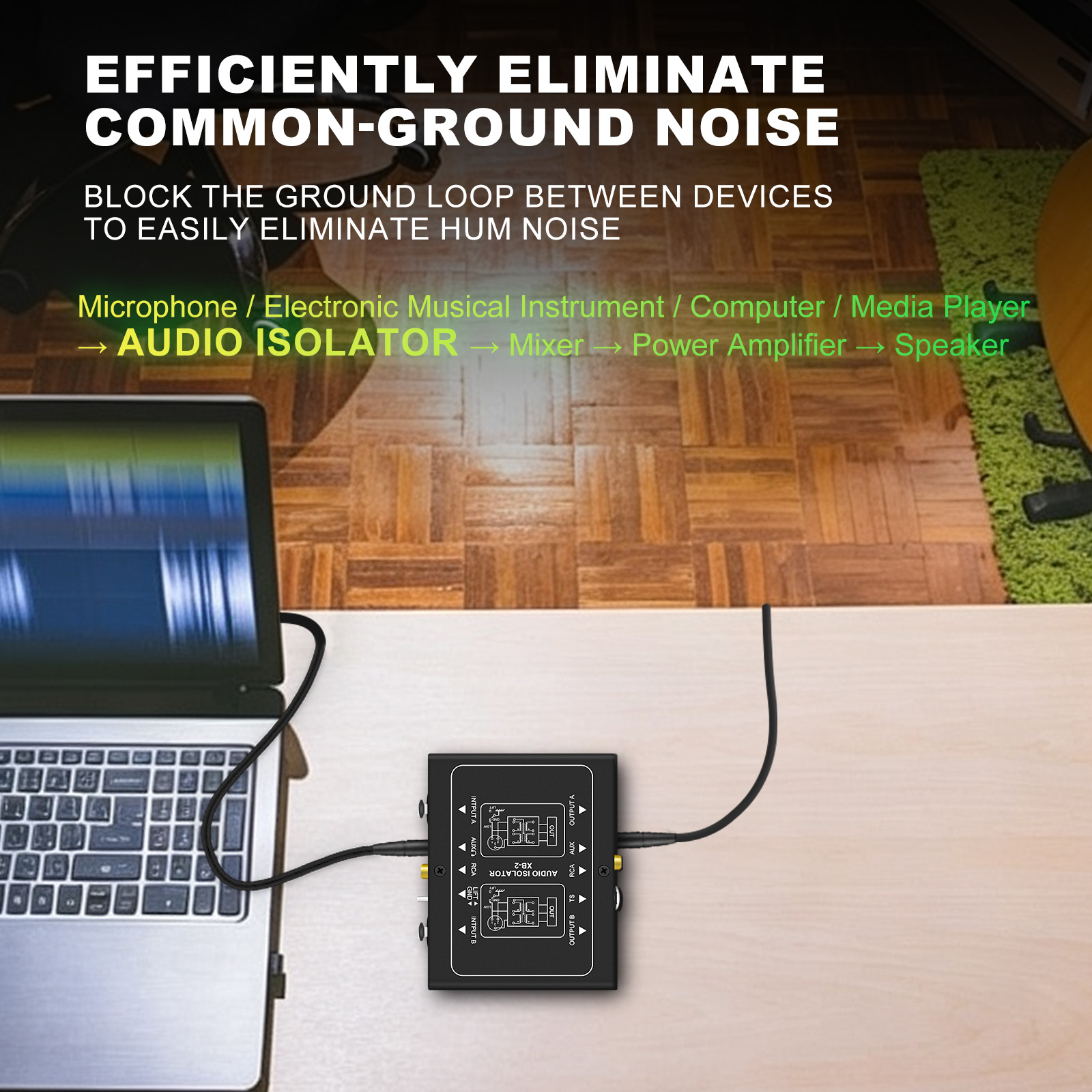 2-kanałowy izolator audio elim – Audio Ground Loop Isolator 3.5Mm Rca recenzja i cena