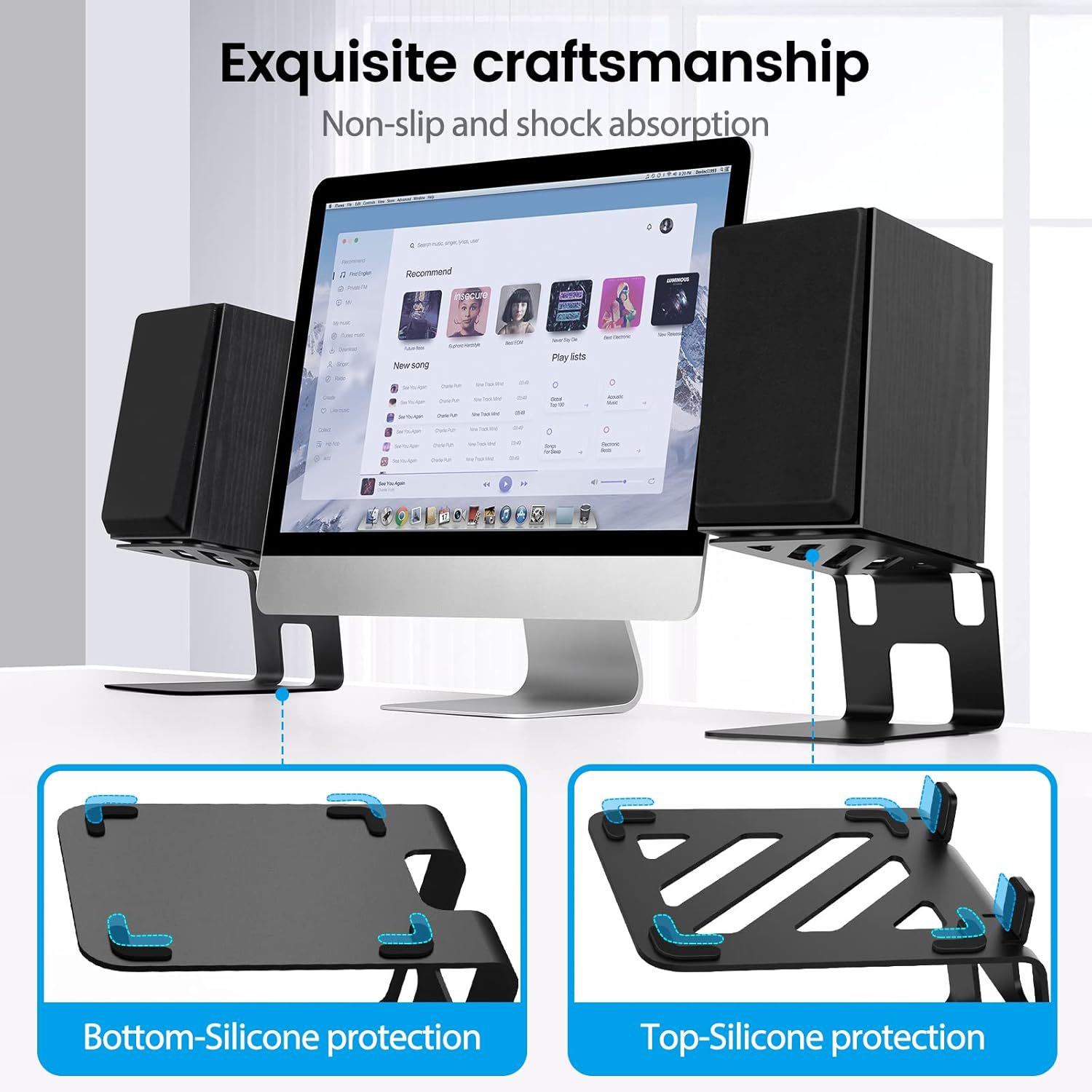 2 szt. Stojaki na głośniki biu – Studio Monitor Speaker Stands Desktop recenzja i cena