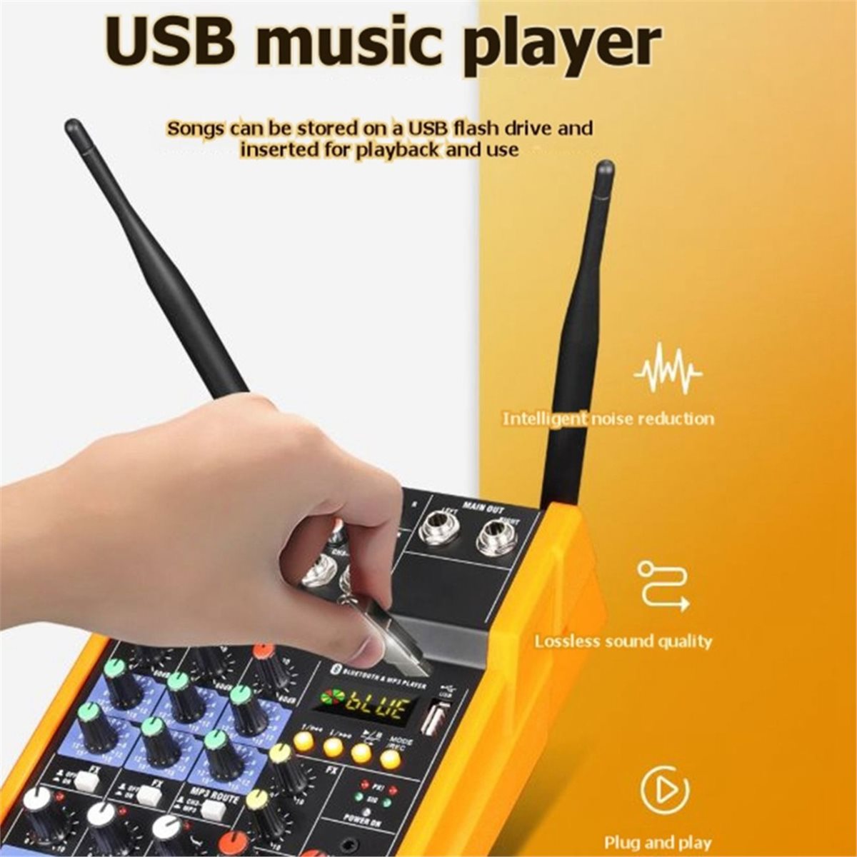 4-kanałowy mikser audio z zest – Audio Mixer 4 Channel Usb Bluetooth Pc recenzja i cena