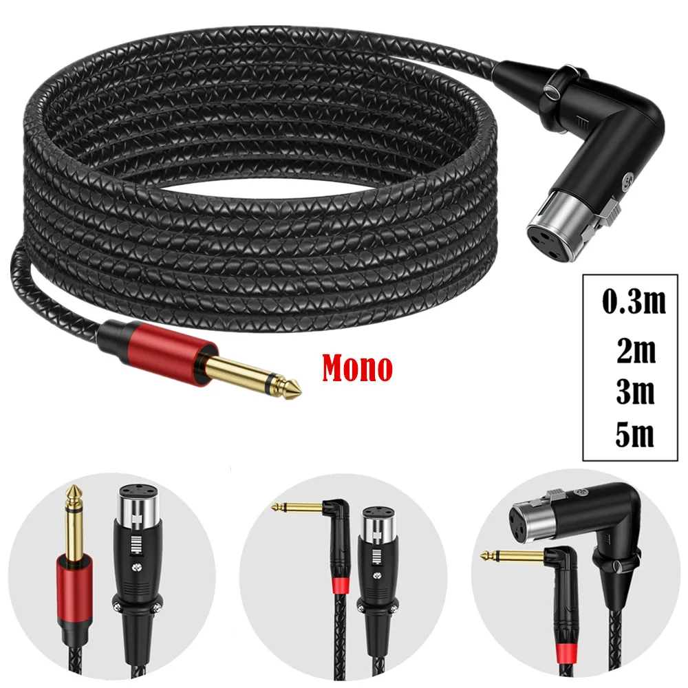 Kabel audio 6,35 mm TS Mono mę – Xlr To 6.35Mm Balanced Audio Cable Patch recenzja i cena