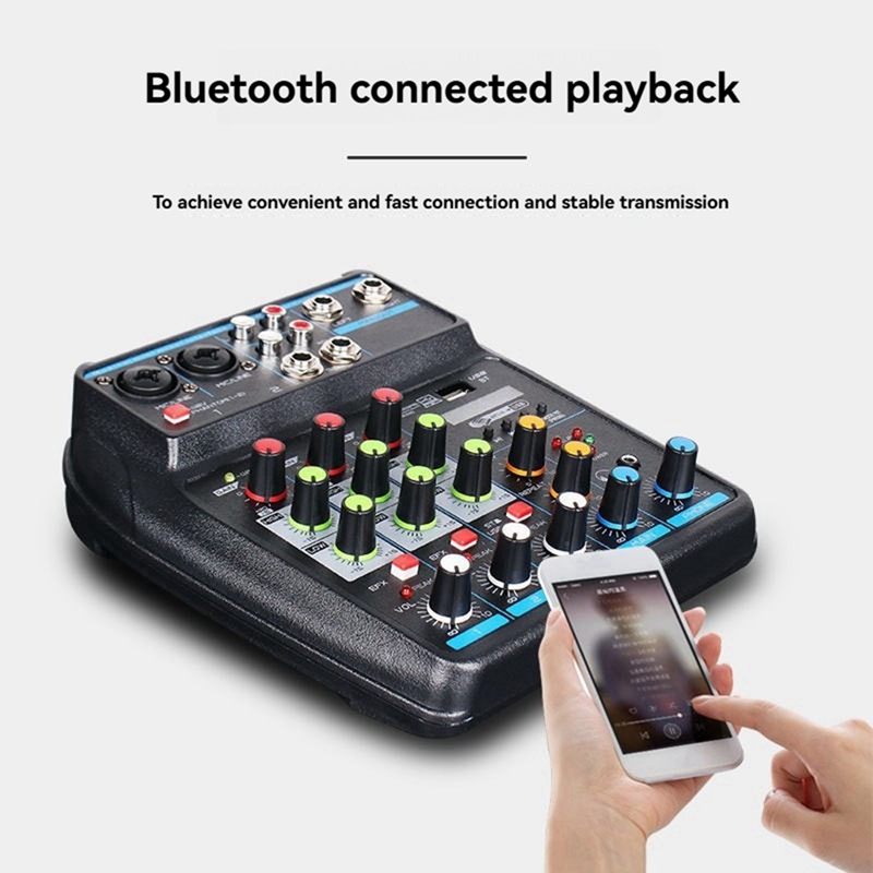 Profesjonalny 4-kanałowy mikse – Audio Mixer 4 Channel Usb Bluetooth Pc recenzja i cena