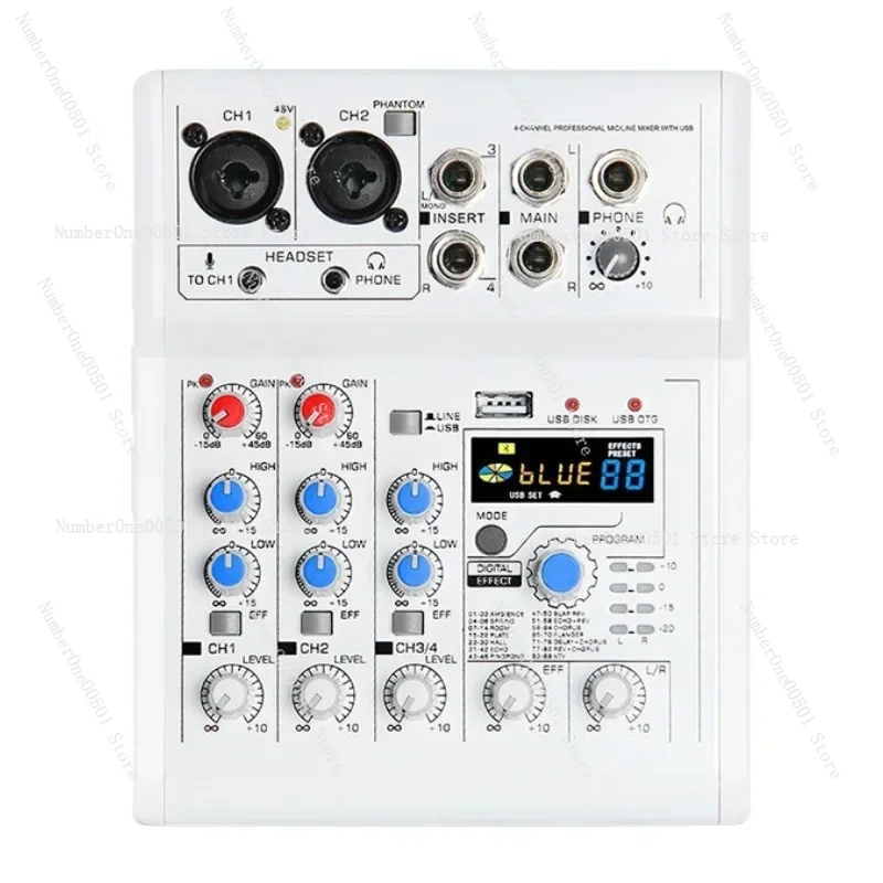 4-kanałowy, miniaturowy mikser – Audio Mixer 4 Channel Usb Bluetooth Pc recenzja i cena
