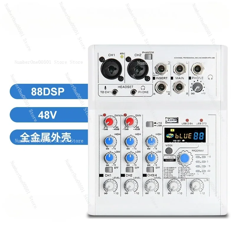 4-kanałowy mini mikser audio z – Audio Mixer 4 Channel Usb Bluetooth Pc recenzja i cena