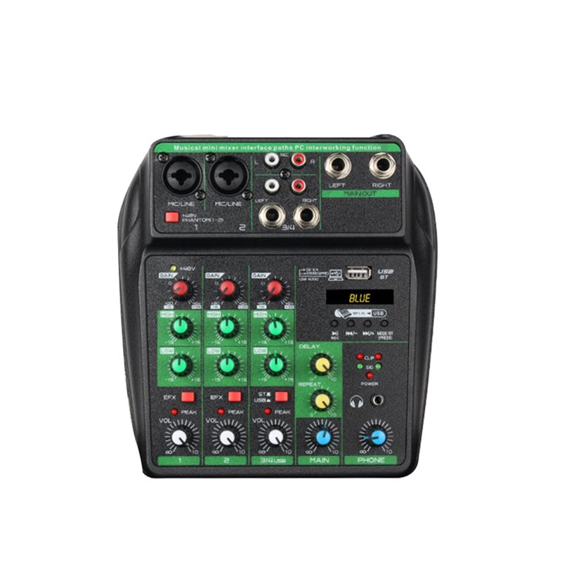 LXYB18B – profesjonalny mikser – Audio Mixer 4 Channel Usb Bluetooth Pc recenzja i cena
