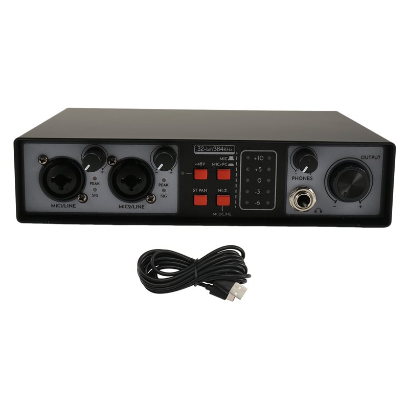 SQPP-2 Interfejs audio USB 2 w – Studio Audio Interface With 48V Phantom recenzja i cena