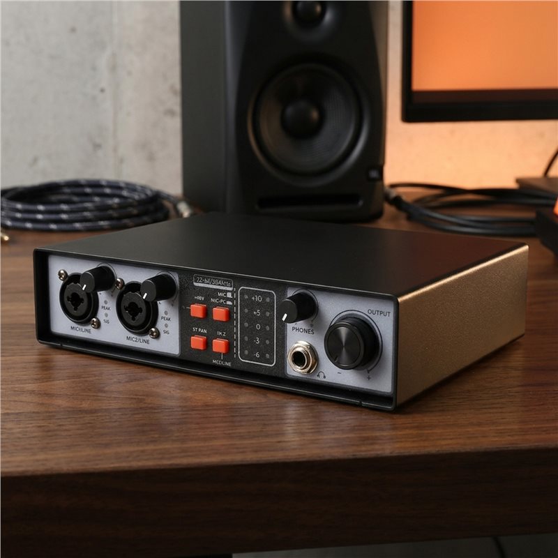 SQPP-2 Interfejs audio USB 2 w – Studio Audio Interface With 48V Phantom recenzja i cena