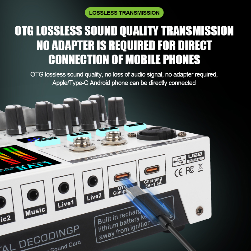 GOOERMI SN800 Interfejs Audio  – Studio Audio Interface With 48V Phantom recenzja i cena